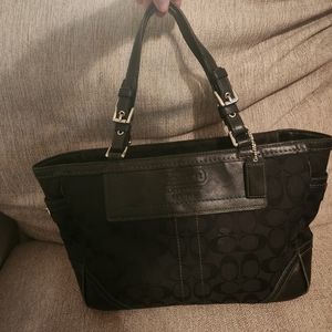 Coach Bag- Black with blue accents